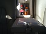 fridge in rear arm rest