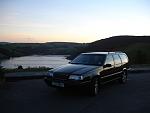 Volvo - sunset at the dam