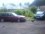 my old green glt, great first volvo standard 2L with an ecotec valve, susprising what a difference that little ecotec made, and the red t5 that...