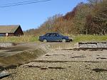 Ahh, my Volvo 940 on a jetty in Scotland